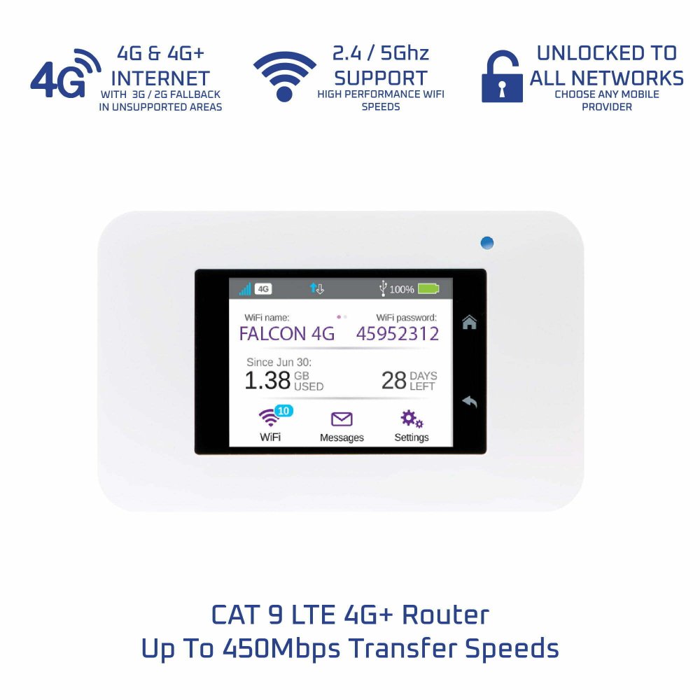 Falcon EVO 4G Internet System 450mbps : Pennine Leisure Supplies