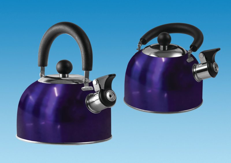 BLUE 1.6 Litre Gas Hob Kettle with Folding Handle Pennine Leisure